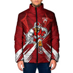 Sydney Swans Australian Football Padded Jacket Muscular Swan Mascot - Bold Team Colors