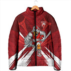 Sydney Swans Australian Football Padded Jacket Muscular Swan Mascot - Bold Team Colors