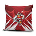 Sydney Swans Australian Football Pillow Cover Muscular Swan Mascot - Bold Team Colors