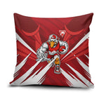 Sydney Swans Australian Football Pillow Cover Muscular Swan Mascot - Bold Team Colors