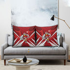 Sydney Swans Australian Football Pillow Cover Muscular Swan Mascot - Bold Team Colors