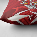 Sydney Swans Australian Football Pillow Cover Muscular Swan Mascot - Bold Team Colors