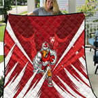 Sydney Swans Australian Football Quilt Muscular Swan Mascot - Bold Team Colors