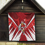 Sydney Swans Australian Football Quilt Muscular Swan Mascot - Bold Team Colors