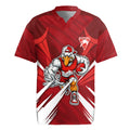 Sydney Swans Australian Football Rugby Jersey Muscular Swan Mascot - Bold Team Colors