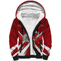 Sydney Swans Australian Football Sherpa Hoodie Muscular Swan Mascot - Bold Team Colors