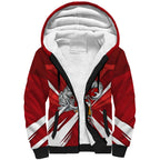 Sydney Swans Australian Football Sherpa Hoodie Muscular Swan Mascot - Bold Team Colors