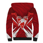 Sydney Swans Australian Football Sherpa Hoodie Muscular Swan Mascot - Bold Team Colors
