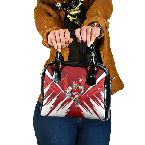 Sydney Swans Australian Football Shoulder Handbag Muscular Swan Mascot - Bold Team Colors