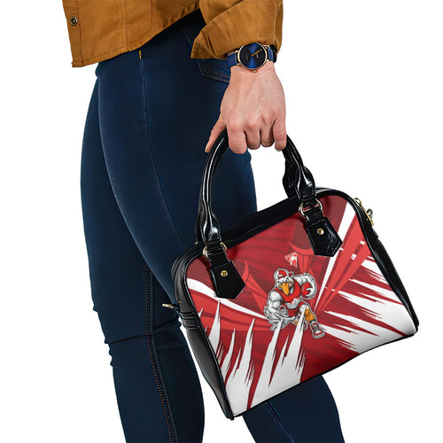 Sydney Swans Australian Football Shoulder Handbag Muscular Swan Mascot - Bold Team Colors