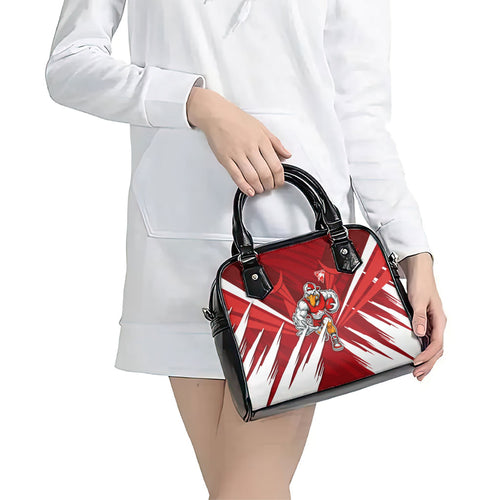 Sydney Swans Australian Football Shoulder Handbag Muscular Swan Mascot - Bold Team Colors