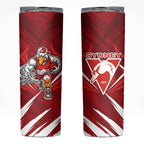 Sydney Swans Australian Football Skinny Tumbler Muscular Swan Mascot - Bold Team Colors