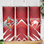 Sydney Swans Australian Football Skinny Tumbler Muscular Swan Mascot - Bold Team Colors