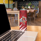 Sydney Swans Australian Football Skinny Tumbler Muscular Swan Mascot - Bold Team Colors