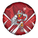 Sydney Swans Australian Football Spare Tire Cover Muscular Swan Mascot - Bold Team Colors