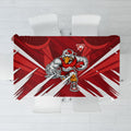 Sydney Swans Australian Football Tablecloth Muscular Swan Mascot - Bold Team Colors