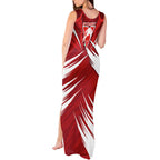 Sydney Swans Australian Football Tank Maxi Dress Muscular Swan Mascot - Bold Team Colors