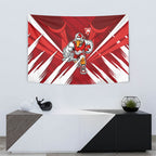 Sydney Swans Australian Football Tapestry Muscular Swan Mascot - Bold Team Colors