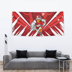Sydney Swans Australian Football Tapestry Muscular Swan Mascot - Bold Team Colors