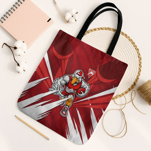 Sydney Swans Australian Football Tote Bag Muscular Swan Mascot - Bold Team Colors