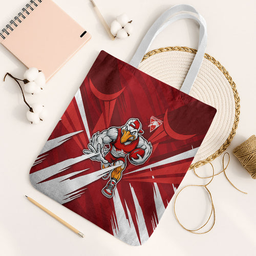 Sydney Swans Australian Football Tote Bag Muscular Swan Mascot - Bold Team Colors