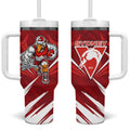 Sydney Swans Australian Football Tumbler With Handle Muscular Swan Mascot - Bold Team Colors