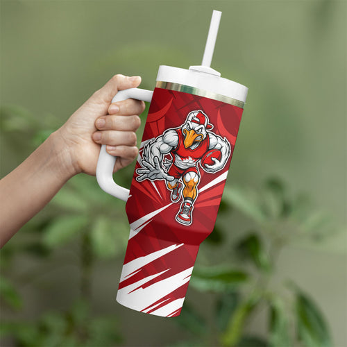 Sydney Swans Australian Football Tumbler With Handle Muscular Swan Mascot - Bold Team Colors