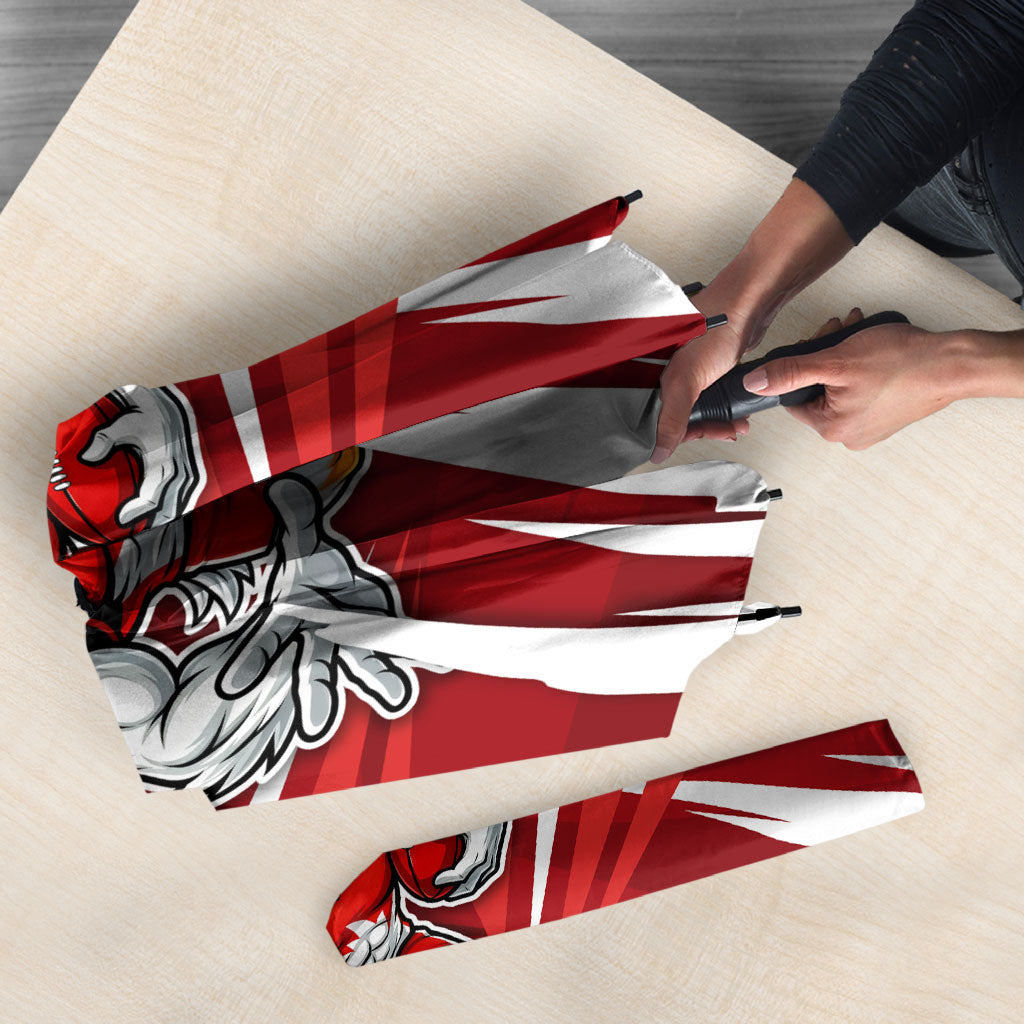 Sydney Swans Australian Football Umbrella Muscular Swan Mascot - Bold Team Colors