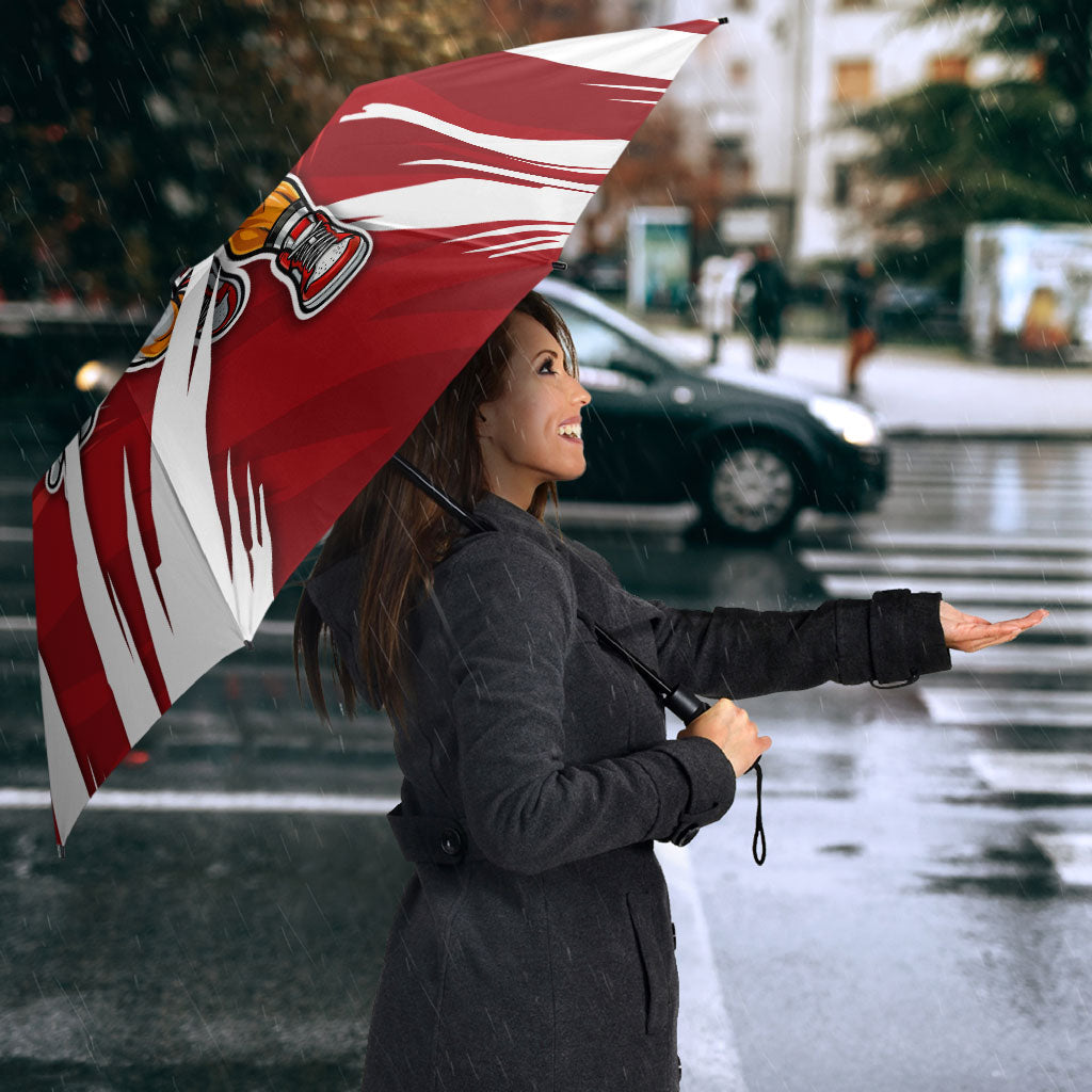 Sydney Swans Australian Football Umbrella Muscular Swan Mascot - Bold Team Colors