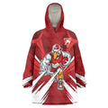Sydney Swans Australian Football Wearable Blanket Hoodie Muscular Swan Mascot - Bold Team Colors