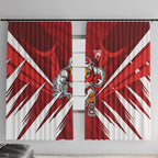 Sydney Swans Australian Football Window Curtain Muscular Swan Mascot - Bold Team Colors