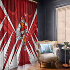 Sydney Swans Australian Football Window Curtain Muscular Swan Mascot - Bold Team Colors