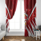 Sydney Swans Australian Football Window Curtain Muscular Swan Mascot - Bold Team Colors