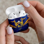 West Coast Eagles Australian Football AirPods Case Powerful Eagle Mascot - Bold Team Colors