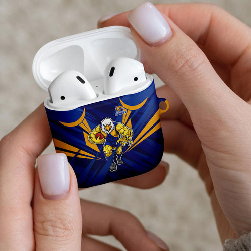West Coast Eagles Australian Football AirPods Case Powerful Eagle Mascot - Bold Team Colors