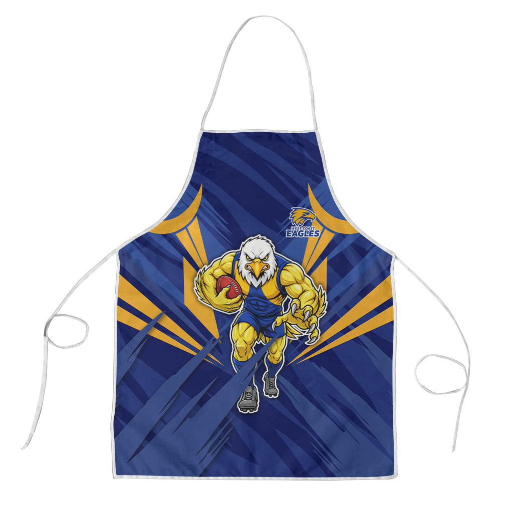 West Coast Eagles Australian Football Apron Powerful Eagle Mascot - Bold Team Colors