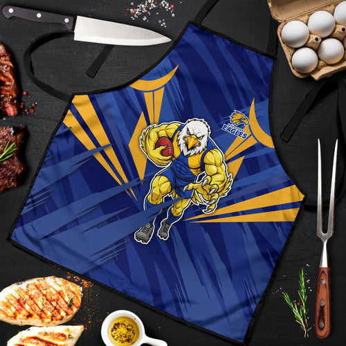 West Coast Eagles Australian Football Apron Powerful Eagle Mascot - Bold Team Colors