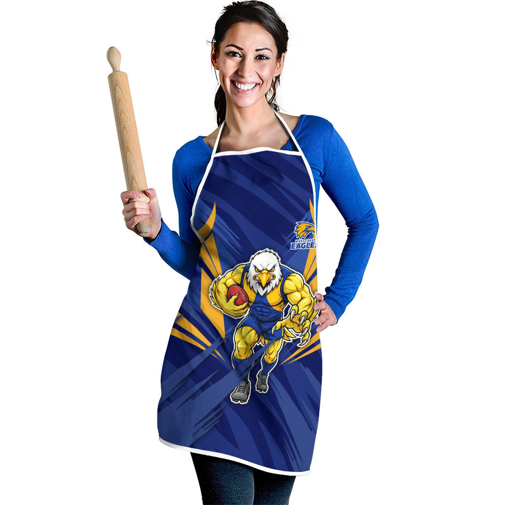 West Coast Eagles Australian Football Apron Powerful Eagle Mascot - Bold Team Colors