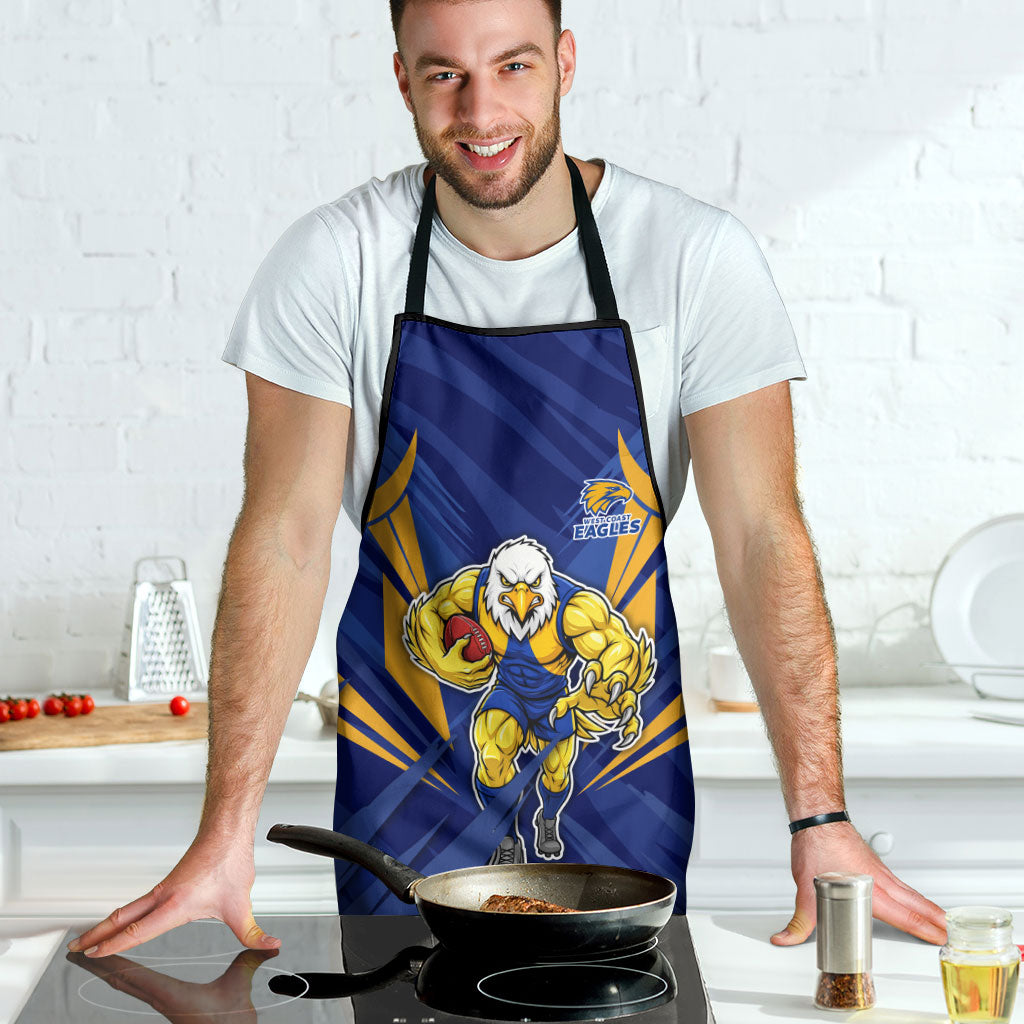 West Coast Eagles Australian Football Apron Powerful Eagle Mascot - Bold Team Colors