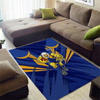 West Coast Eagles Australian Football Area Rug Powerful Eagle Mascot - Bold Team Colors