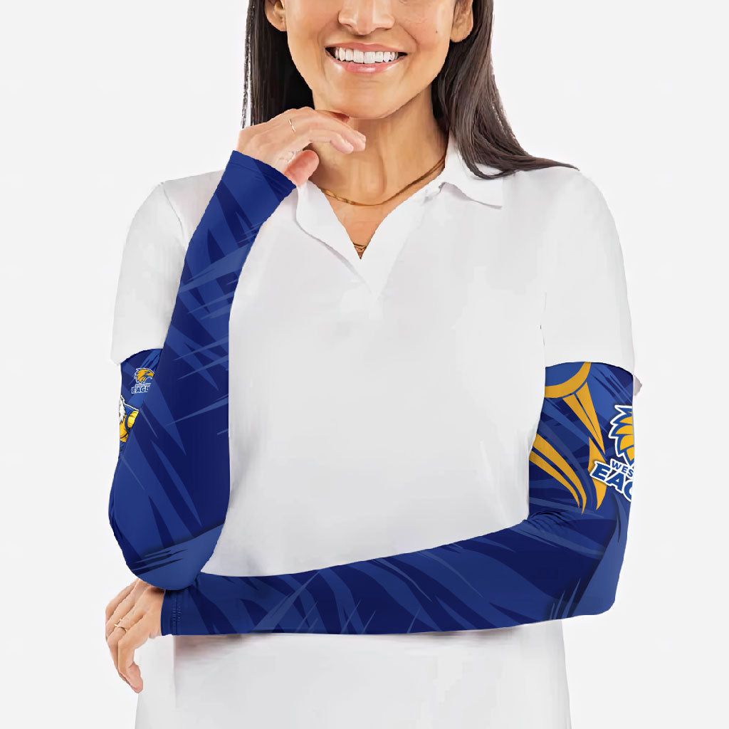 West Coast Eagles Australian Football Arm Sleeves Powerful Eagle Mascot - Bold Team Colors