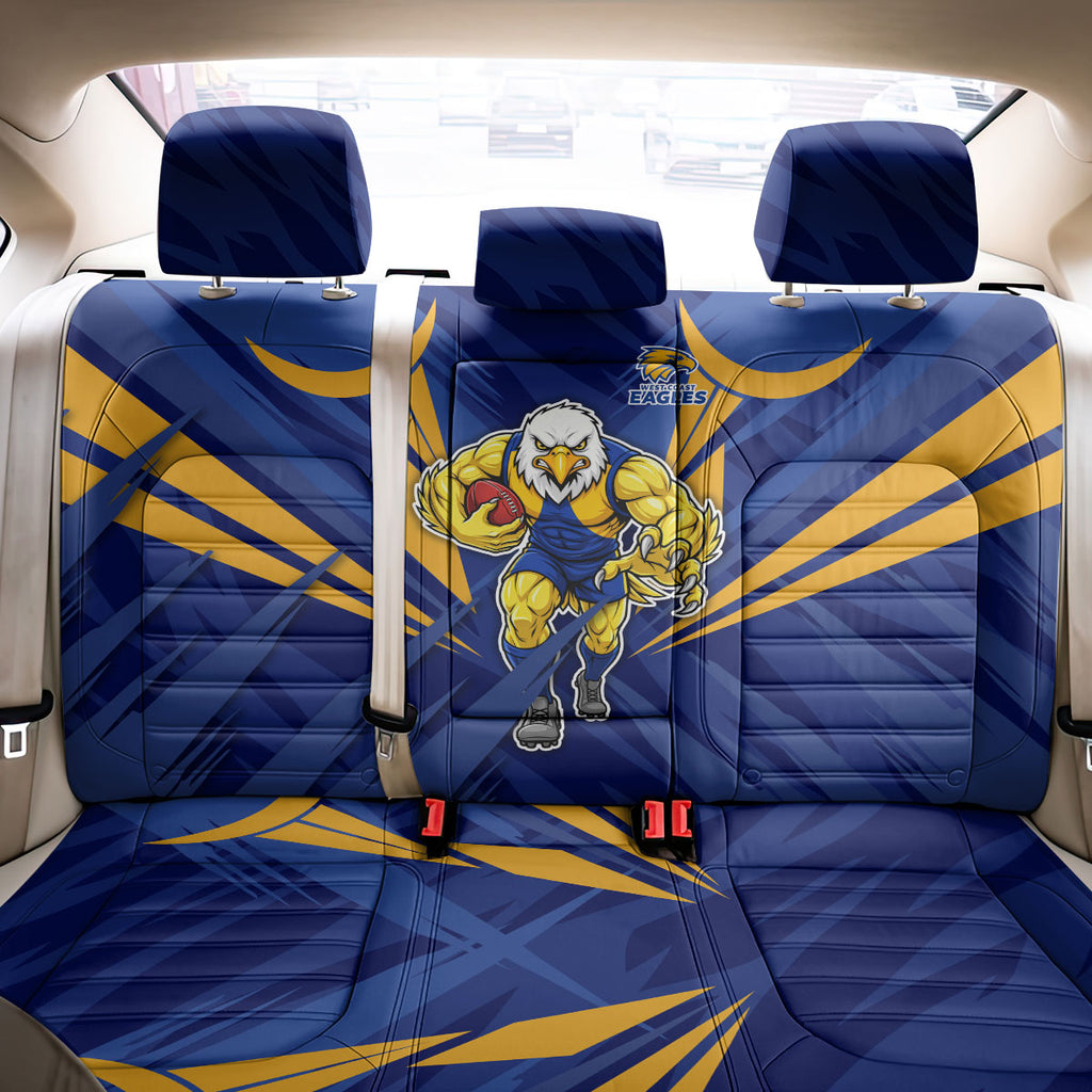 West Coast Eagles Australian Football Back Car Seat Cover Powerful Eagle Mascot - Bold Team Colors