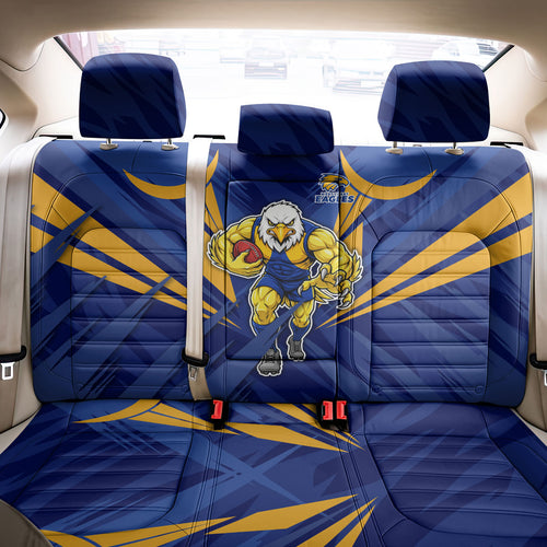 West Coast Eagles Australian Football Back Car Seat Cover Powerful Eagle Mascot - Bold Team Colors