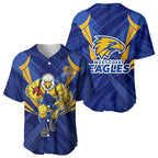 West Coast Eagles Australian Football Baseball Jersey Powerful Eagle Mascot - Bold Team Colors