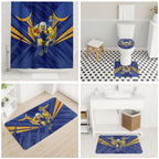 West Coast Eagles Australian Football Bathroom Set Powerful Eagle Mascot - Bold Team Colors