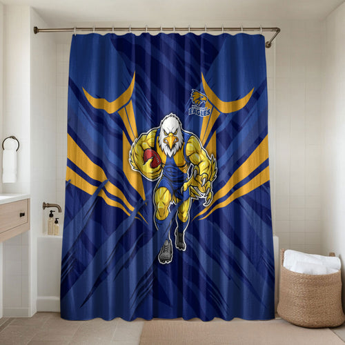 West Coast Eagles Australian Football Bathroom Set Powerful Eagle Mascot - Bold Team Colors