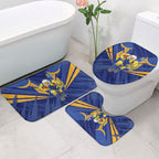 West Coast Eagles Australian Football Bathroom Set Powerful Eagle Mascot - Bold Team Colors