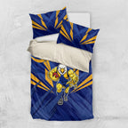 West Coast Eagles Australian Football Bedding Set Powerful Eagle Mascot - Bold Team Colors