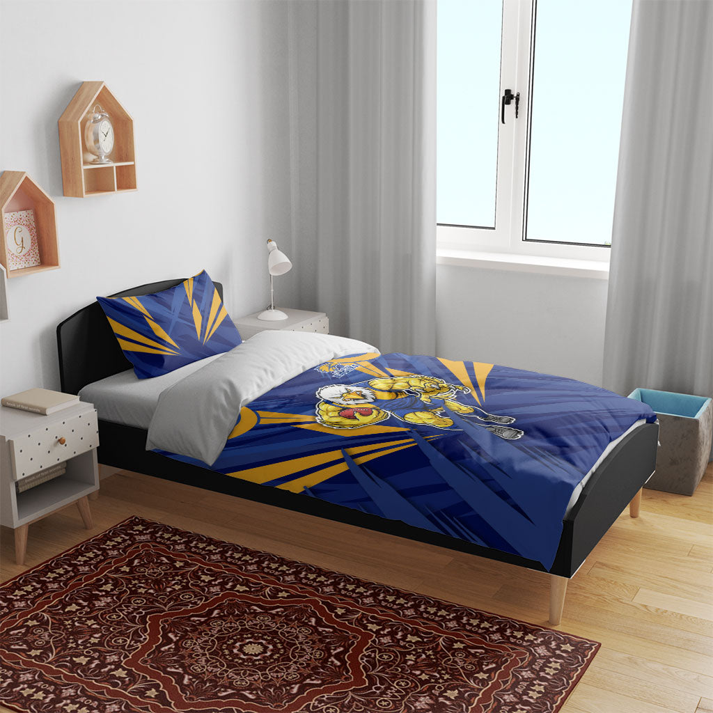 West Coast Eagles Australian Football Bedding Set Powerful Eagle Mascot - Bold Team Colors
