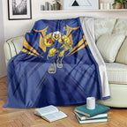 West Coast Eagles Australian Football Blanket Powerful Eagle Mascot - Bold Team Colors